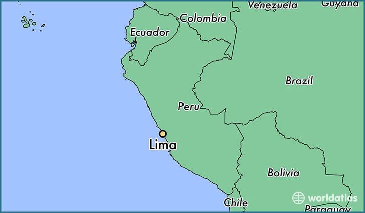 Lima peru na svijetu mapu