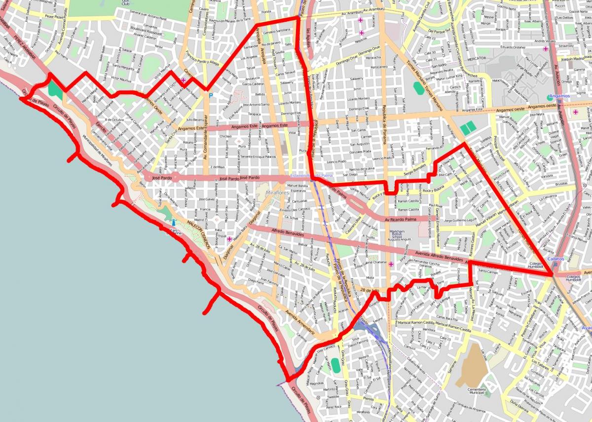 Lima miraflores mapu